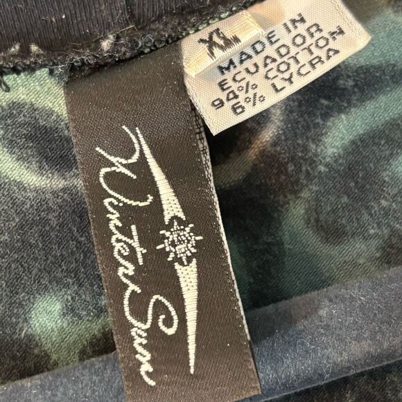 Winter Sun XL artsy mixed print mock neck princess seam tunic dress - Picture 8 of 10